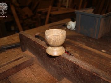 Copa dos onzas 
Hecho de jabín 