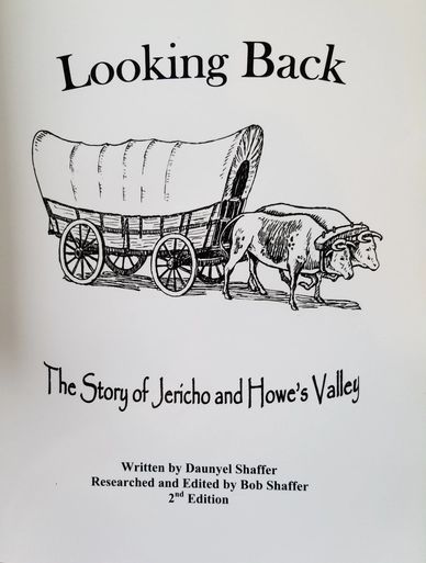 Cover page of a historical book about Jericho and Howe's Valley.