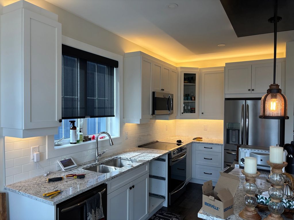 Kitchen Valence lighting in The Blue Mountains