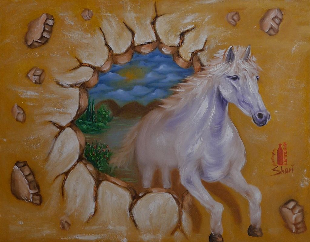 White Horse, Breaking in, Broken Wall, Break through, Freedom, Run