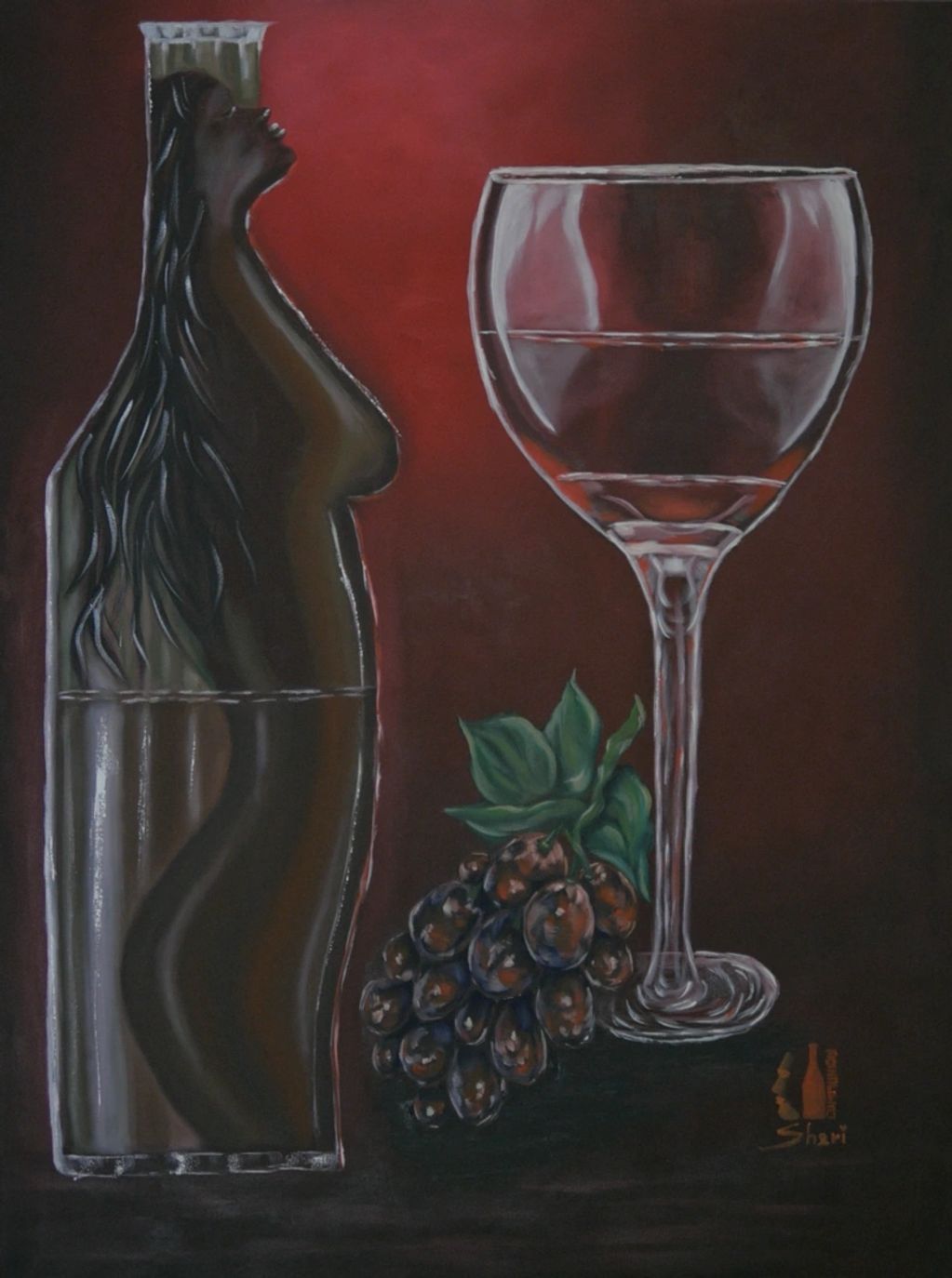 wine, wine bottle, red wine, woman, grape, hair, breast, body, Love, holy, spirit, holy spirit, need