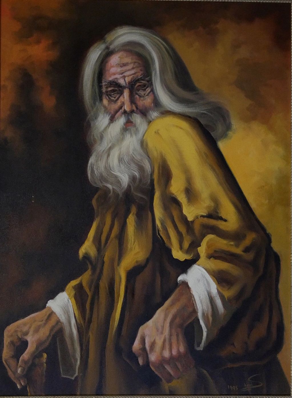 wise man, seer, knowledge, white hair, old man, wrinkle