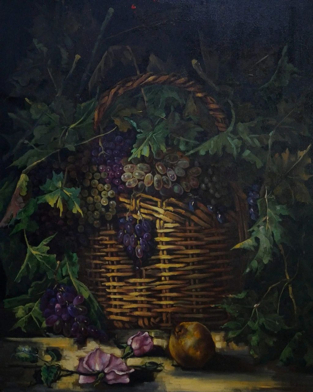 Grapes, love, spirit, leaf, basket, fruits