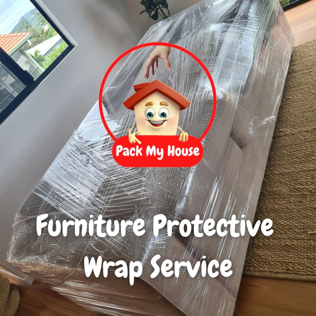 Protective Plastic Wrapping of Furnishings