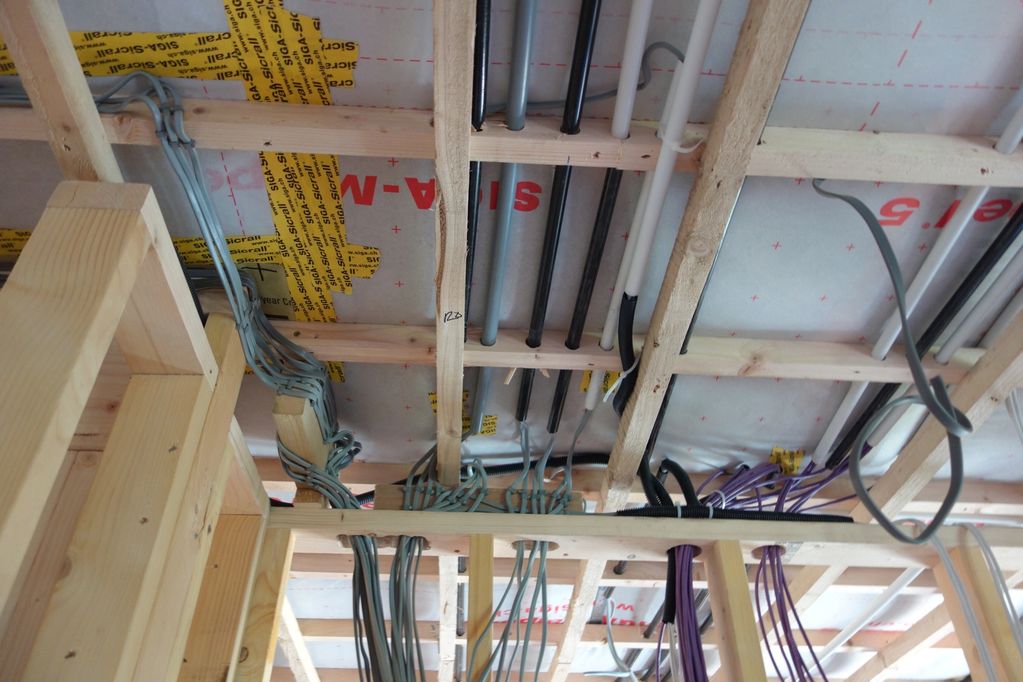 Wiring in new build Passivhaus
