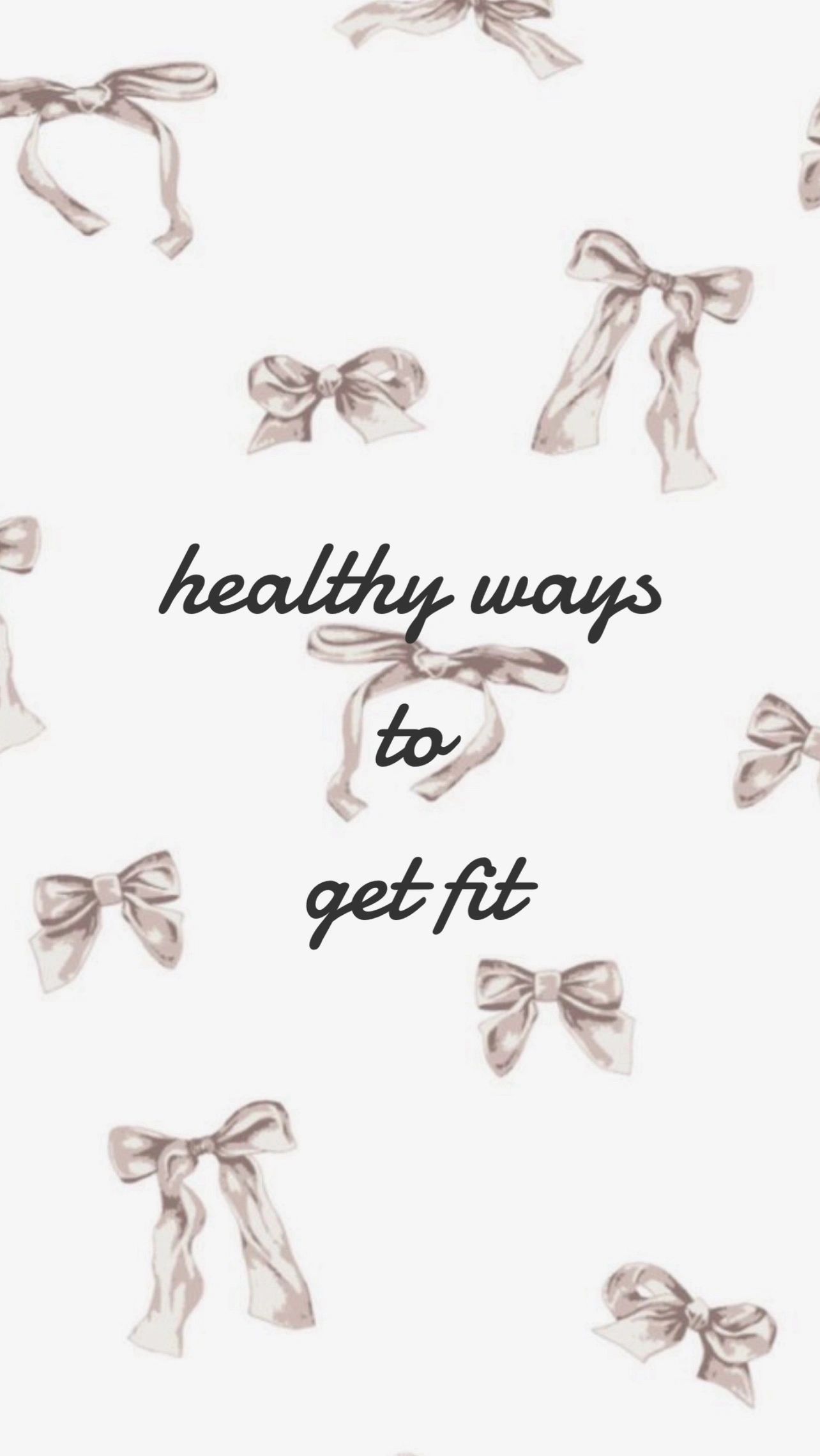 healthy ways to get fit