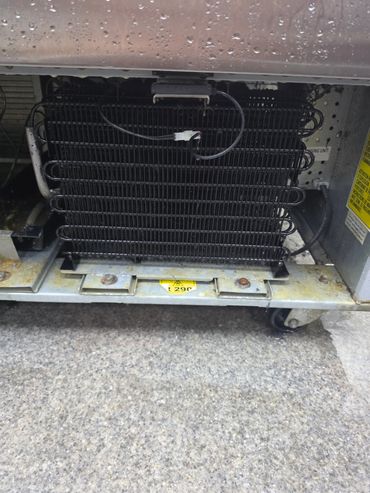 Cleaned condensing coil.