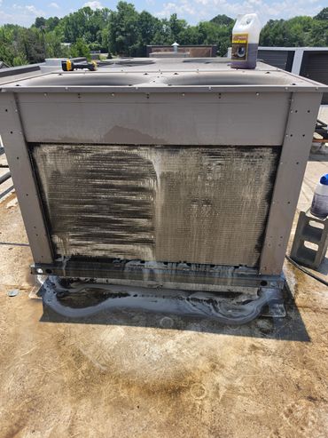 Very dirty condensing coil.