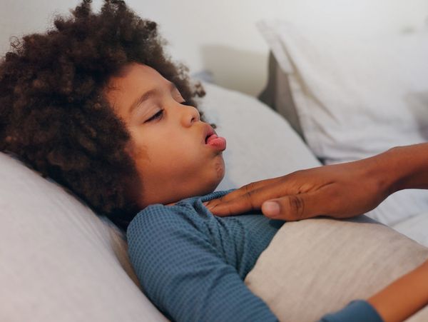 cough coughing sick child croup asthma flu