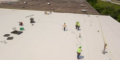 Commercial Roofing Photography