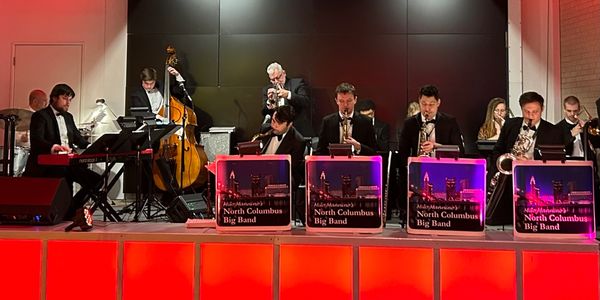 Milo Mannino leading The North Columbus Big Band at COSI, After Dark 