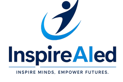 Logo of InspireAled with a figure and tagline.