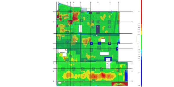 Heat map floor