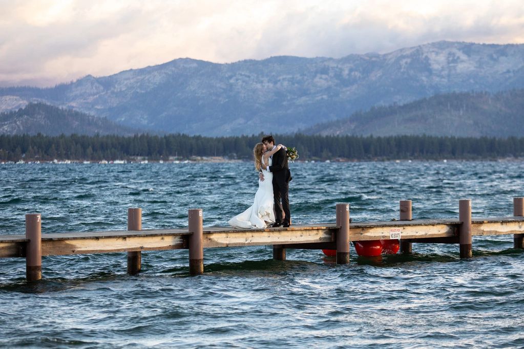 Lake Tahoe outdoor wedding gorgeous photography.