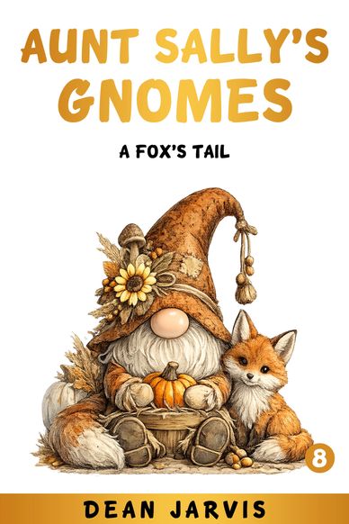 Book cover of Aunt Sally's Gnomes featuring a gnome and a fox.