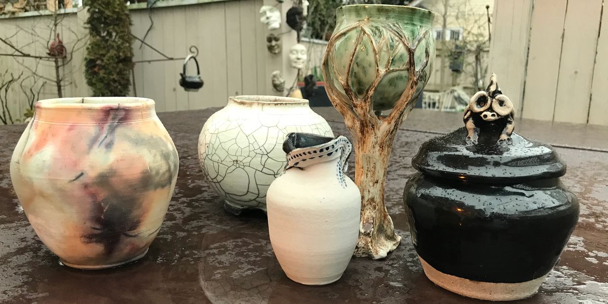 One of a kind, ceramic high-fired pottery by William Aley #TheKrackedPotPottery