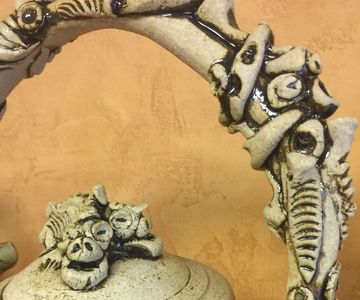 High-Fire 2-headed Dragon Ceramic Teapot by William Aley #TheKrackedPotPottery
