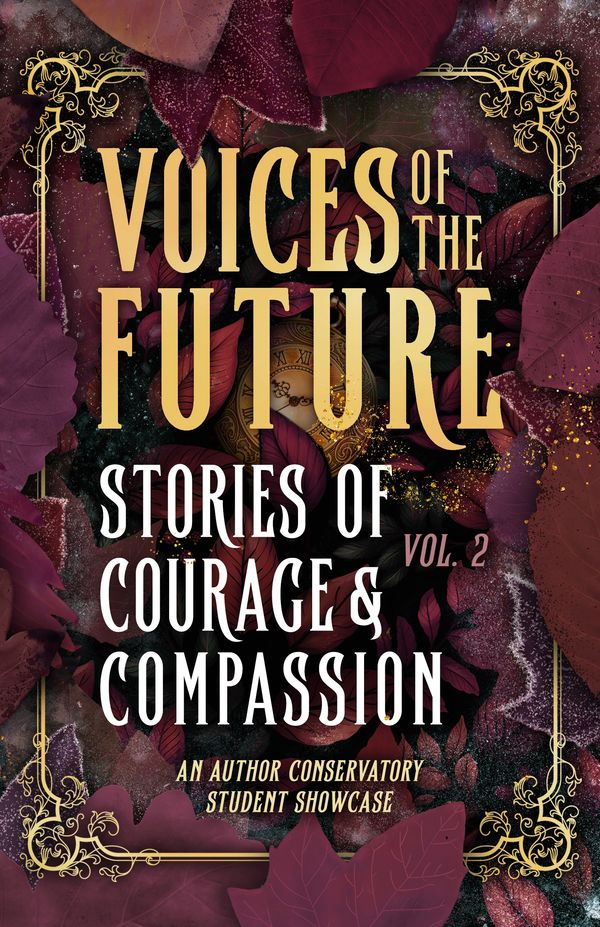 Book cover of Voices of the Future Vol. 2 with autumn leaves.