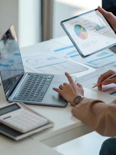 A team of financial professionals working