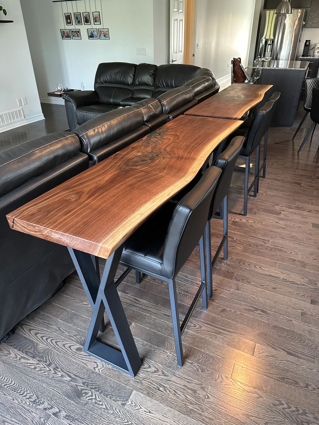 Walnut Live Edge Sofa Tables