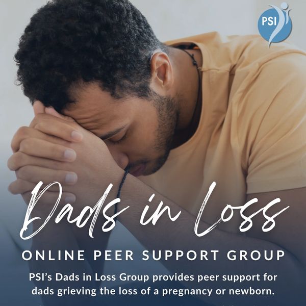 Dad grieving, highlighting support for dads in loss.