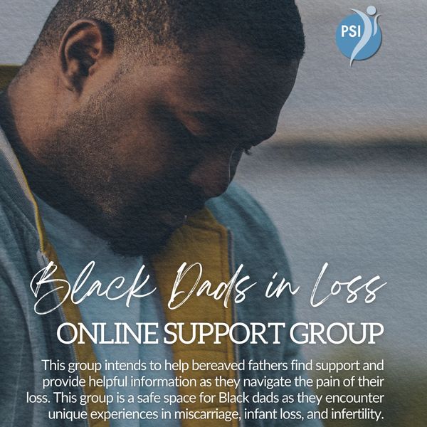 Black dads in loss online support group.