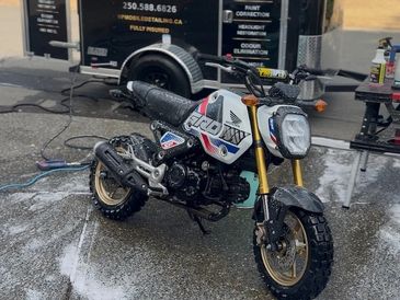 2020 Honda Grom exterior wash and wax