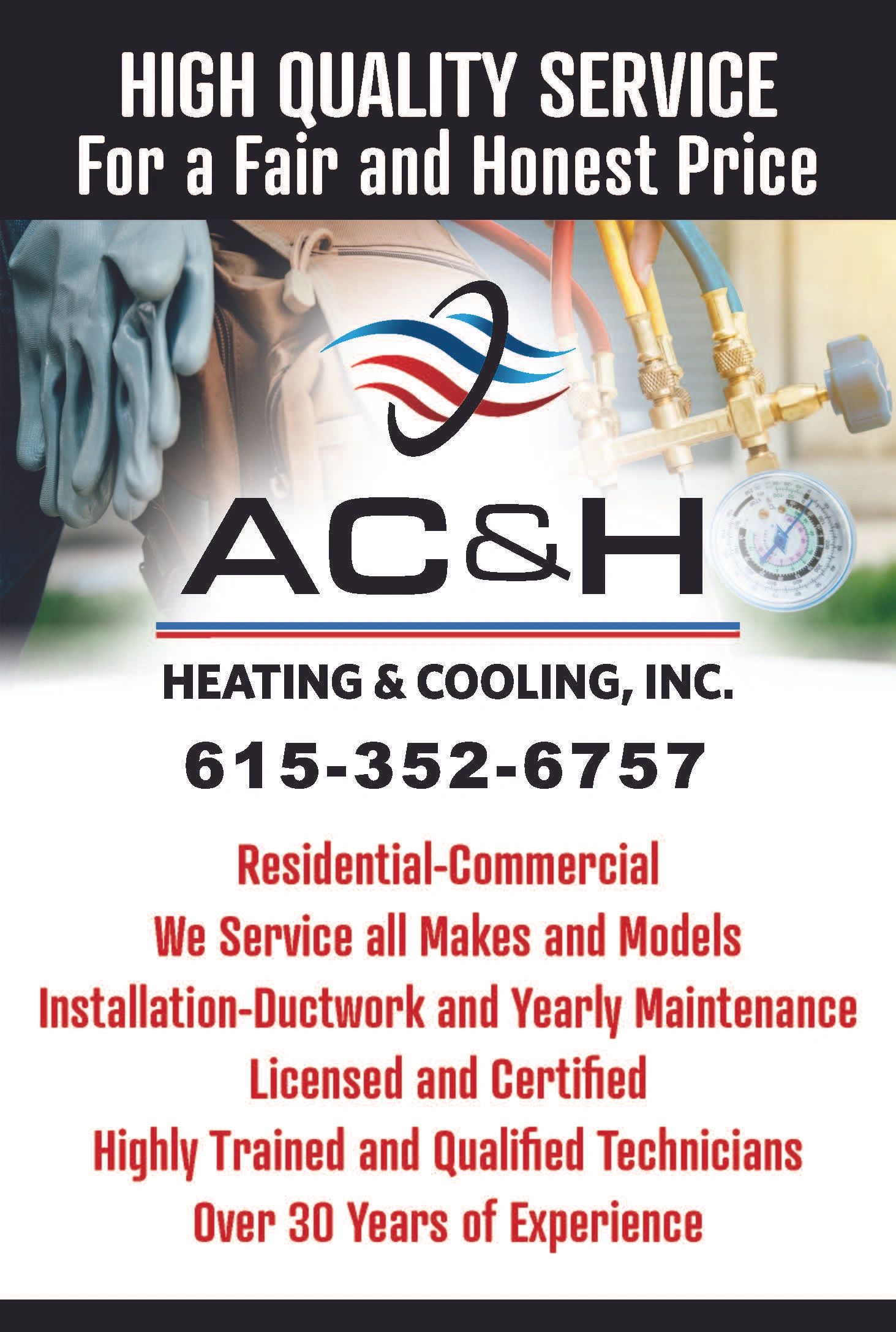 a & h heating & air conditioning service