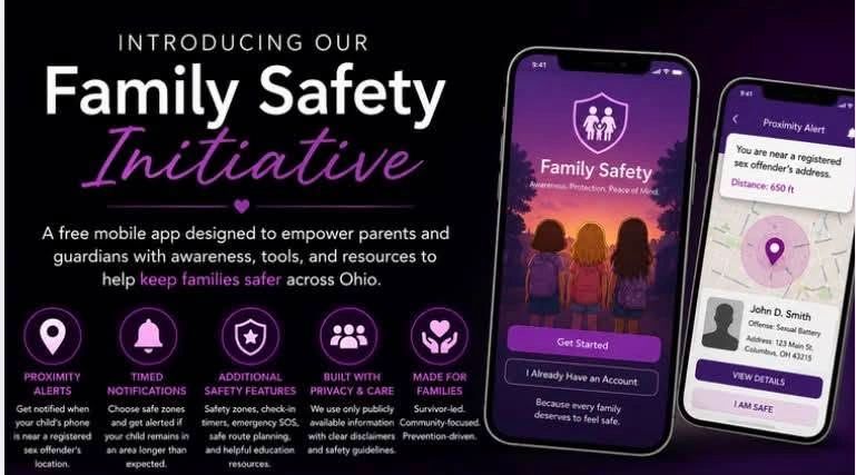 Family Safety Initiative app empowers parents with alerts and safety features.