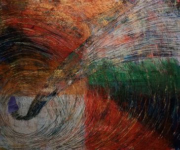 String Theory
40x48
Acrylic, Oil paint, Oil stick, China marker, Oil pastel
5200$