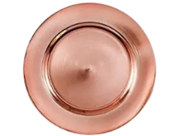 rose gold /  blush charger
