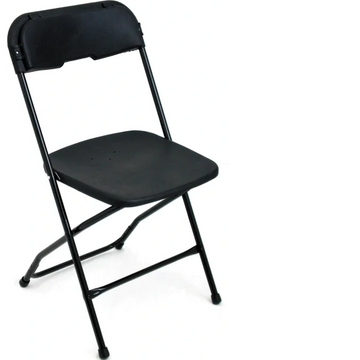 Black Metal Frame Folding Chair