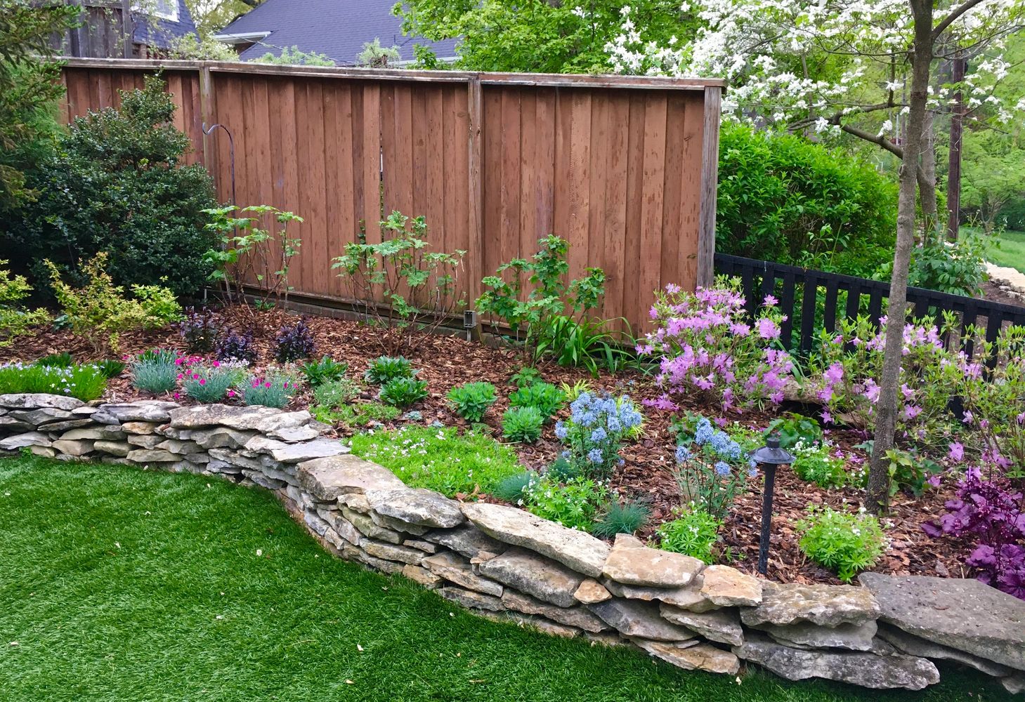 Garden in Kansas City, design and install by Groundswell Gardens 