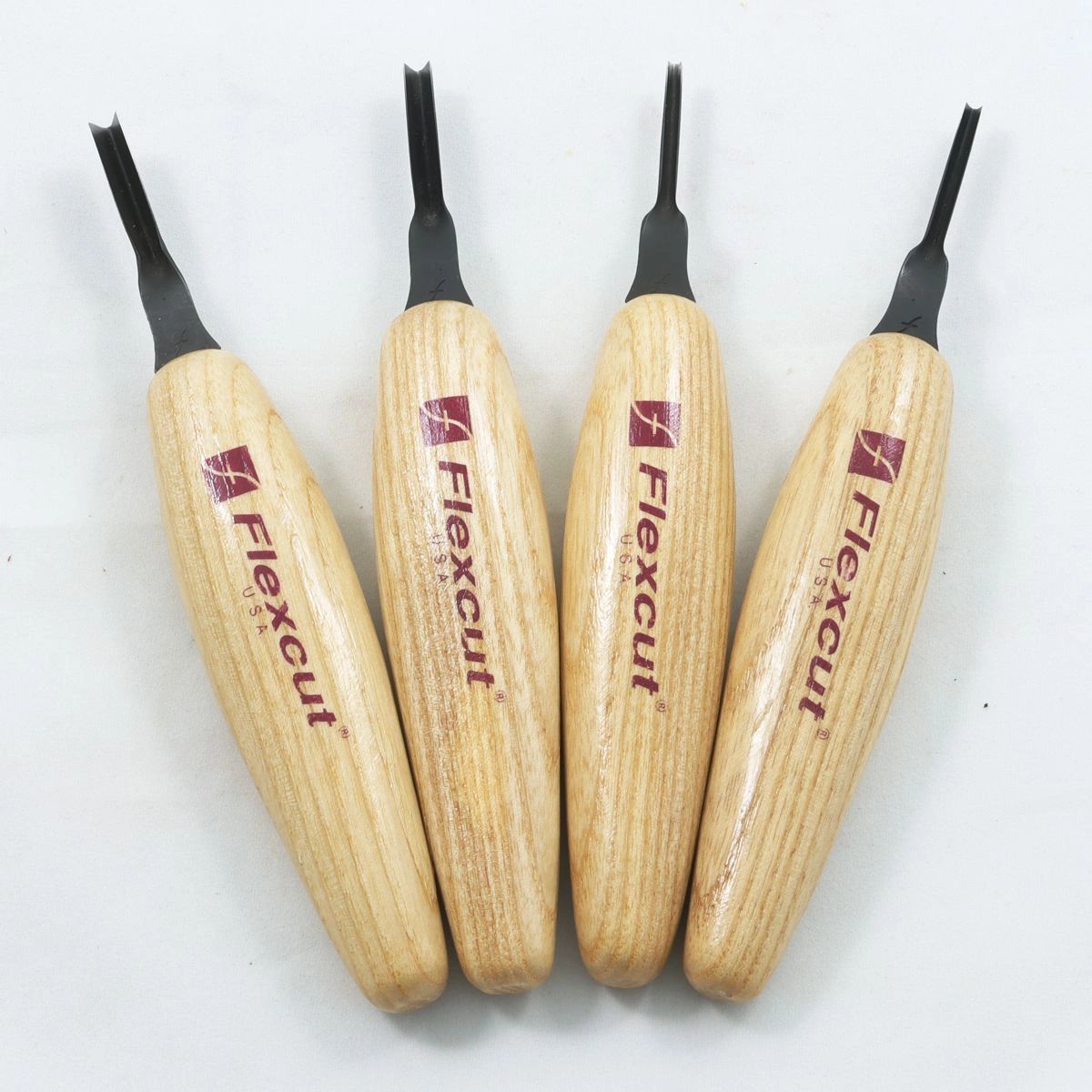 V Tool 4 Piece Flexcut 45 Deg. Micro V Tool Set