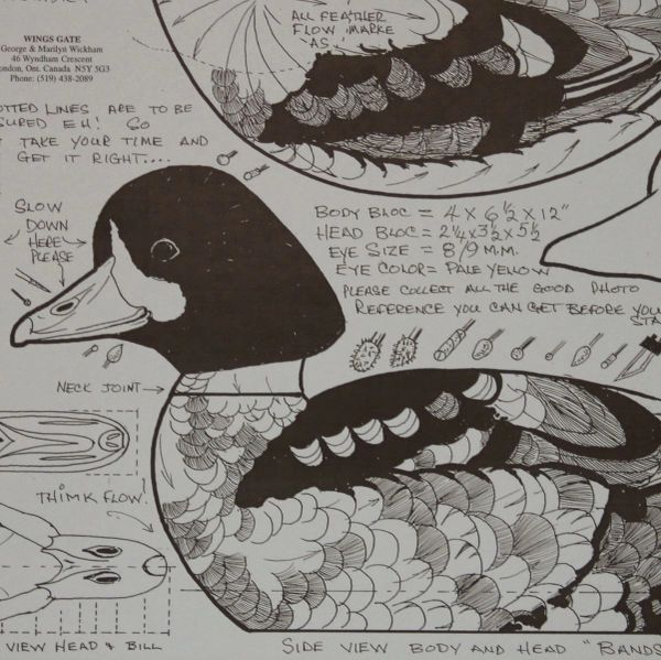 Drake Patterns Life-Size Barrows Goldeneye Drake Pattern 75-127