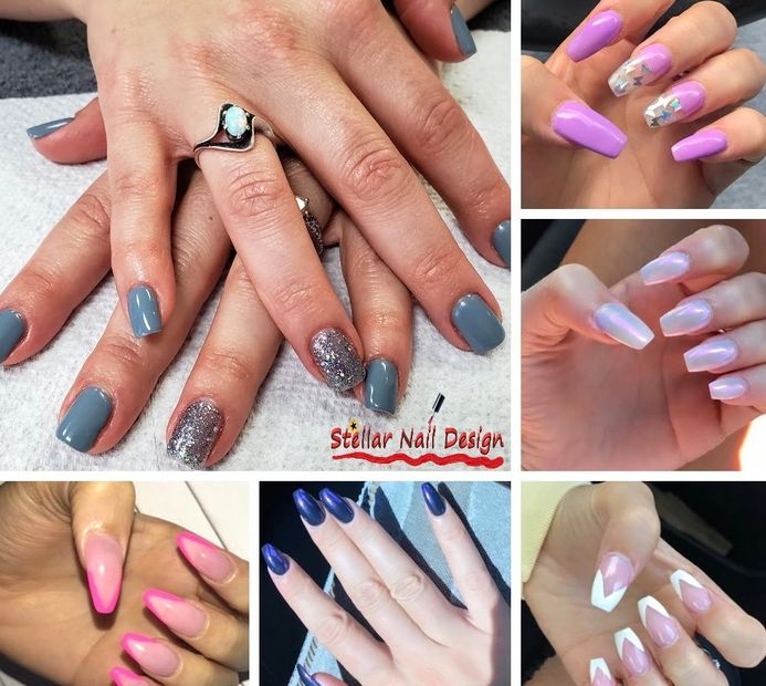 Stellar Nail Design nails in multiple lengths, colors and styles that are fun, exciting, beautiful a