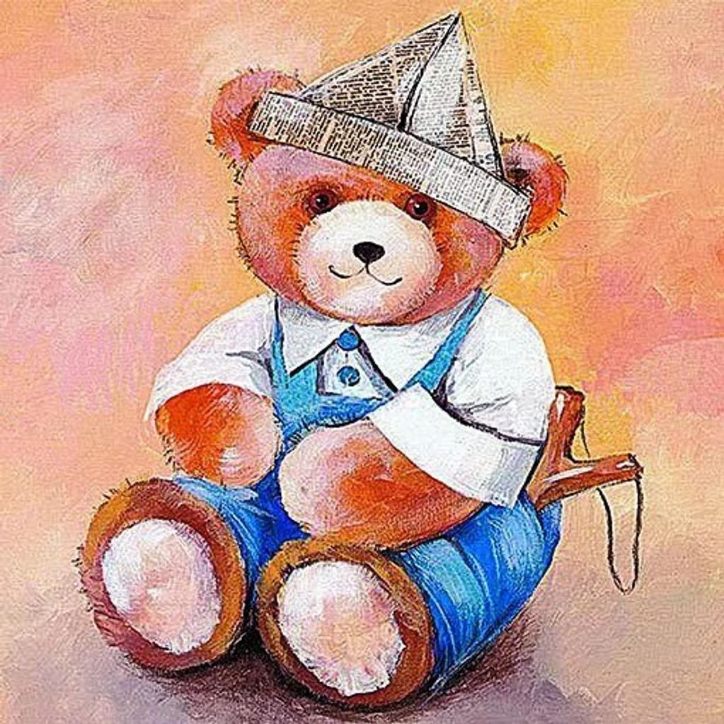 Baby Bear-Animal Original Painting