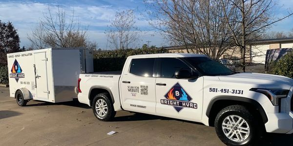 Bright HVAC Service Vehicle