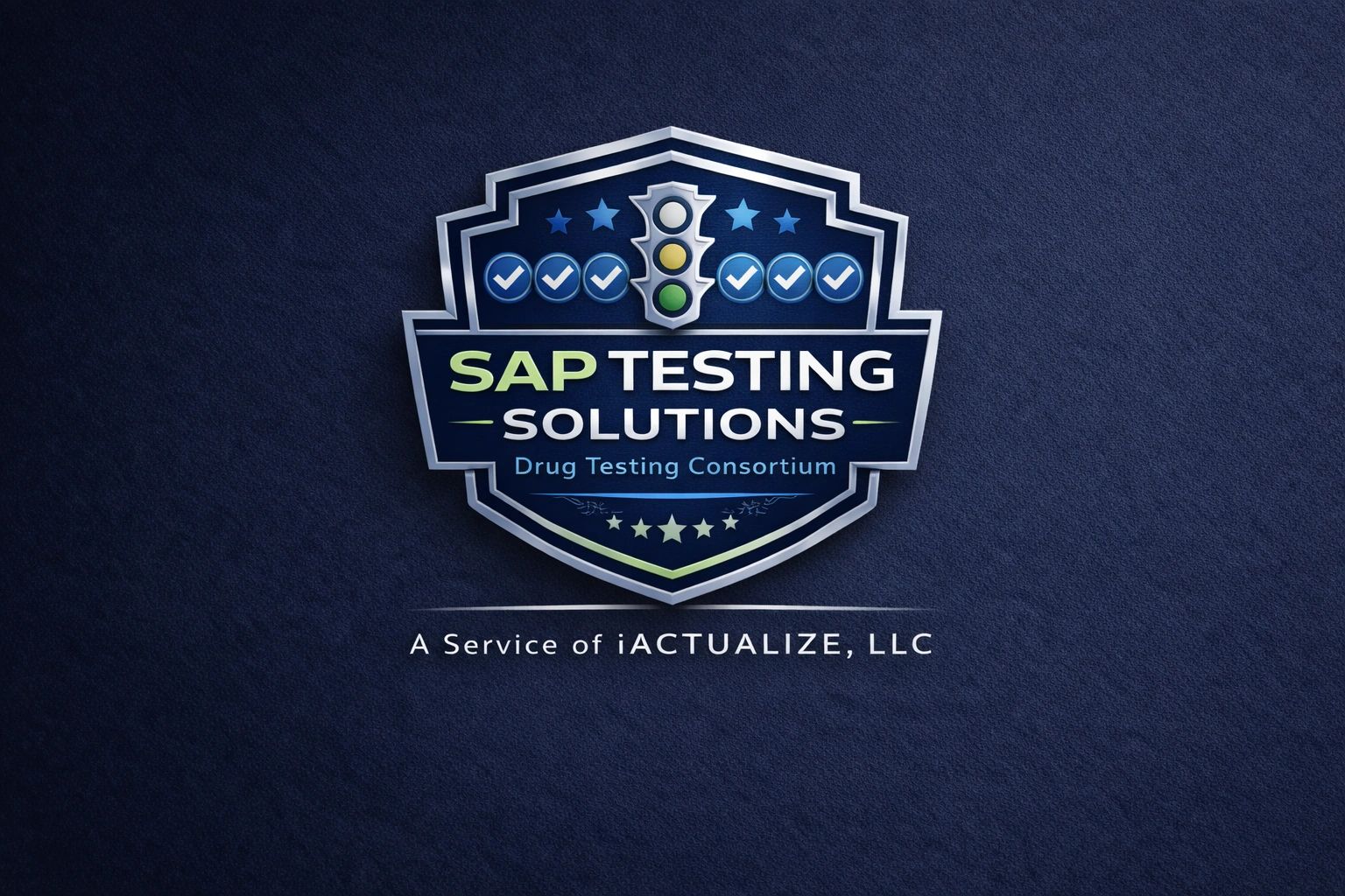 Logo for SAP Testing Solutions, a drug testing consortium service by iActualize, LLC.