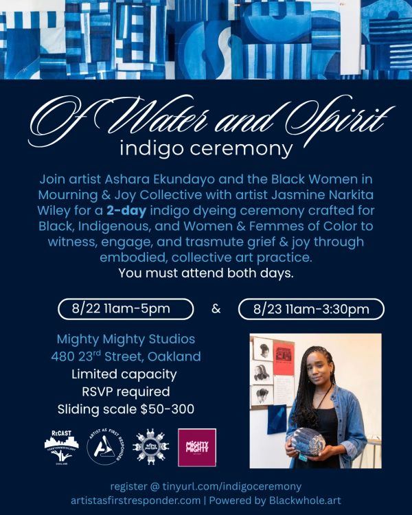 Indigo dyeing ceremony for Black, Indigenous, and Women &amp; Femmes of Color.
