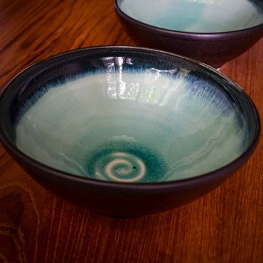 Pottery bowls made on Vancouver Island