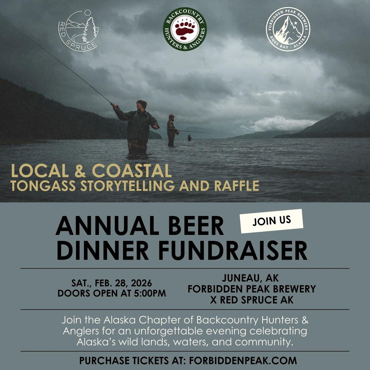  Forbidden Peak Brewery and Red Spruce Eatery come together for an exceptional four-course food and 