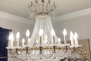 Now, this is how a rewired and refurbished chandelier should look like - pristine, elegant and stately - Fowler-Lighting.com