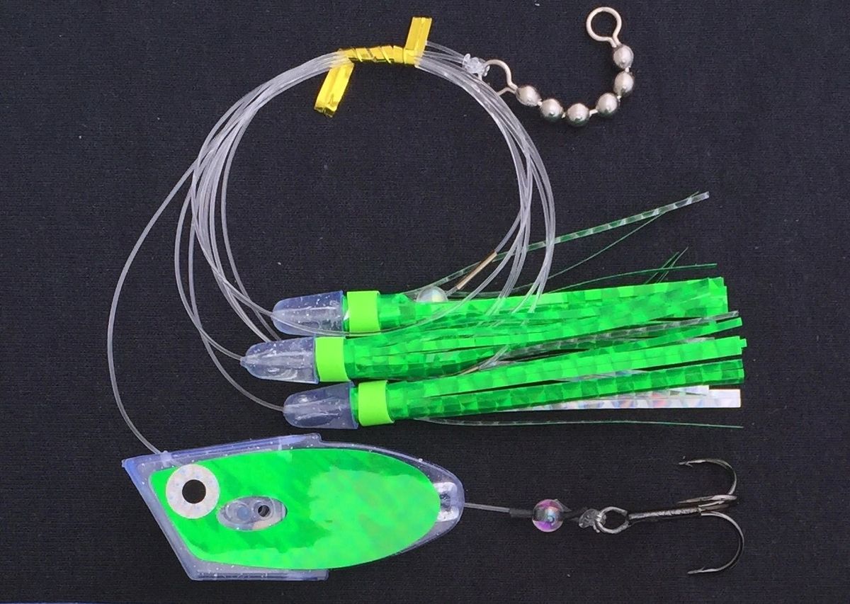'Green Electric UV' Cut-Bait Rig