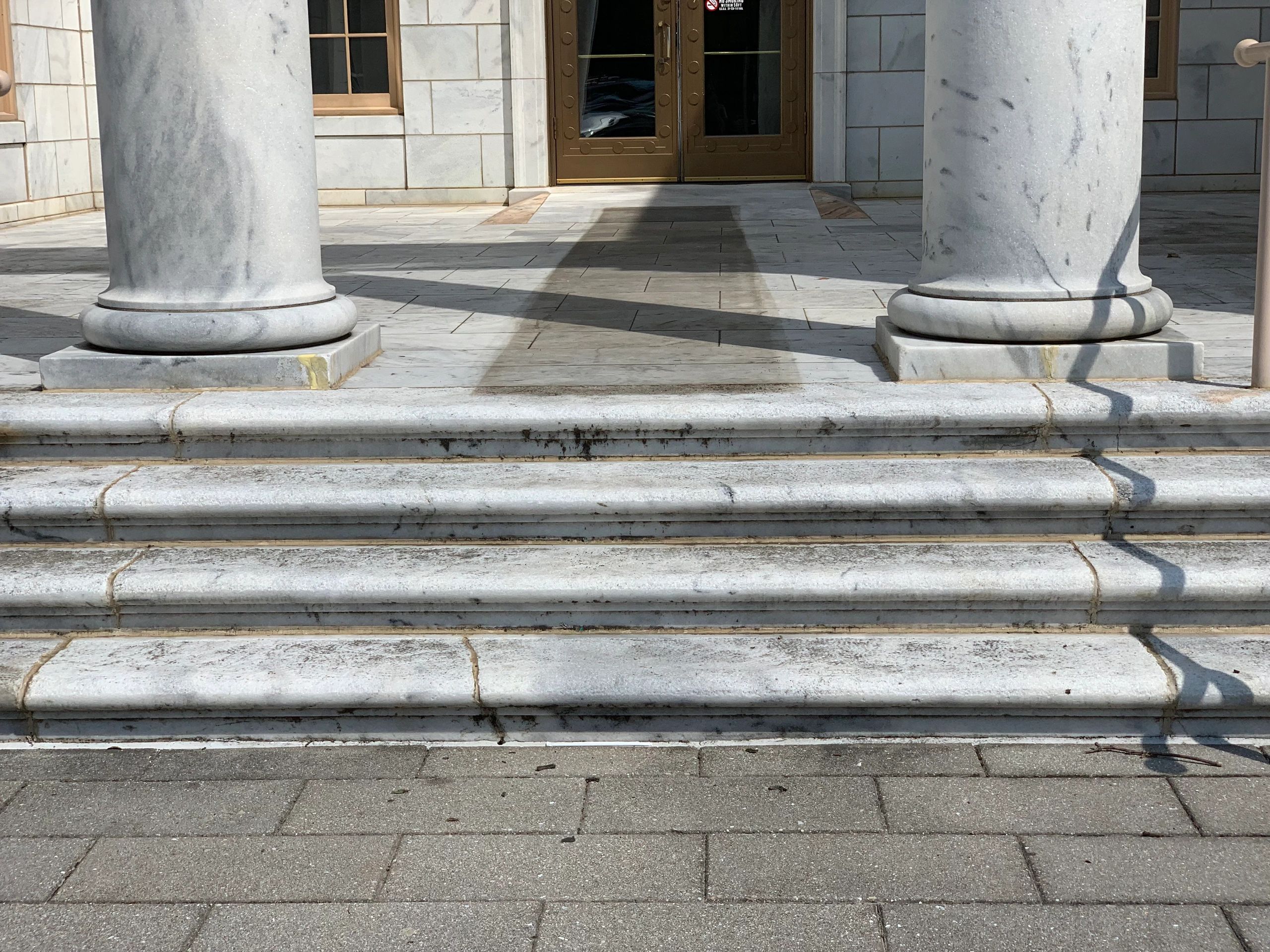 Stone marble pressure washing- soft washing