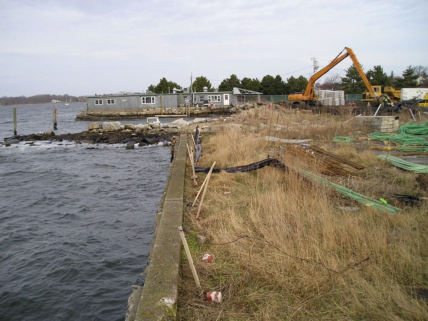 Bristol, RI Narragansett Electric  Coal tar remediation at coastal Manufactured Gas Plant site.