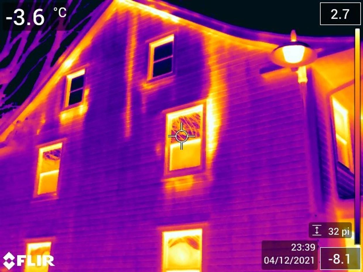 Thermographie perte de chaleur maison neuve