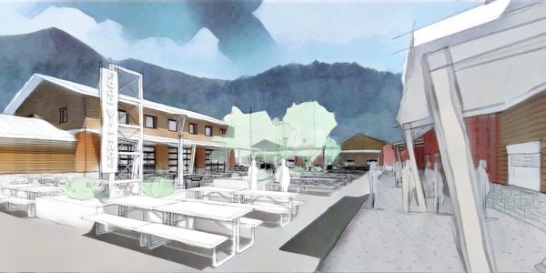 Concept rendering of an outdoor event space