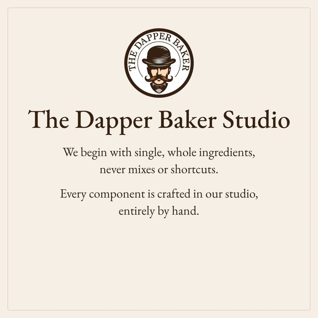 single, whole ingredients, Every component is crafted in our studio, entirely by hand.