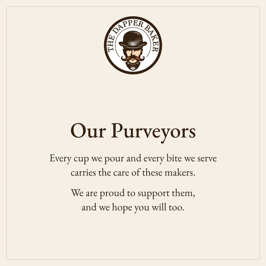 purveyors source ingredients from producers we know personally. We hope you will support them too.